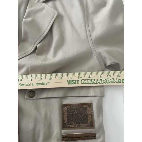 Vtg Belted Trench Coat Duster Women's Size 10 Beige Together Vented Lined - Picture 12 of 16